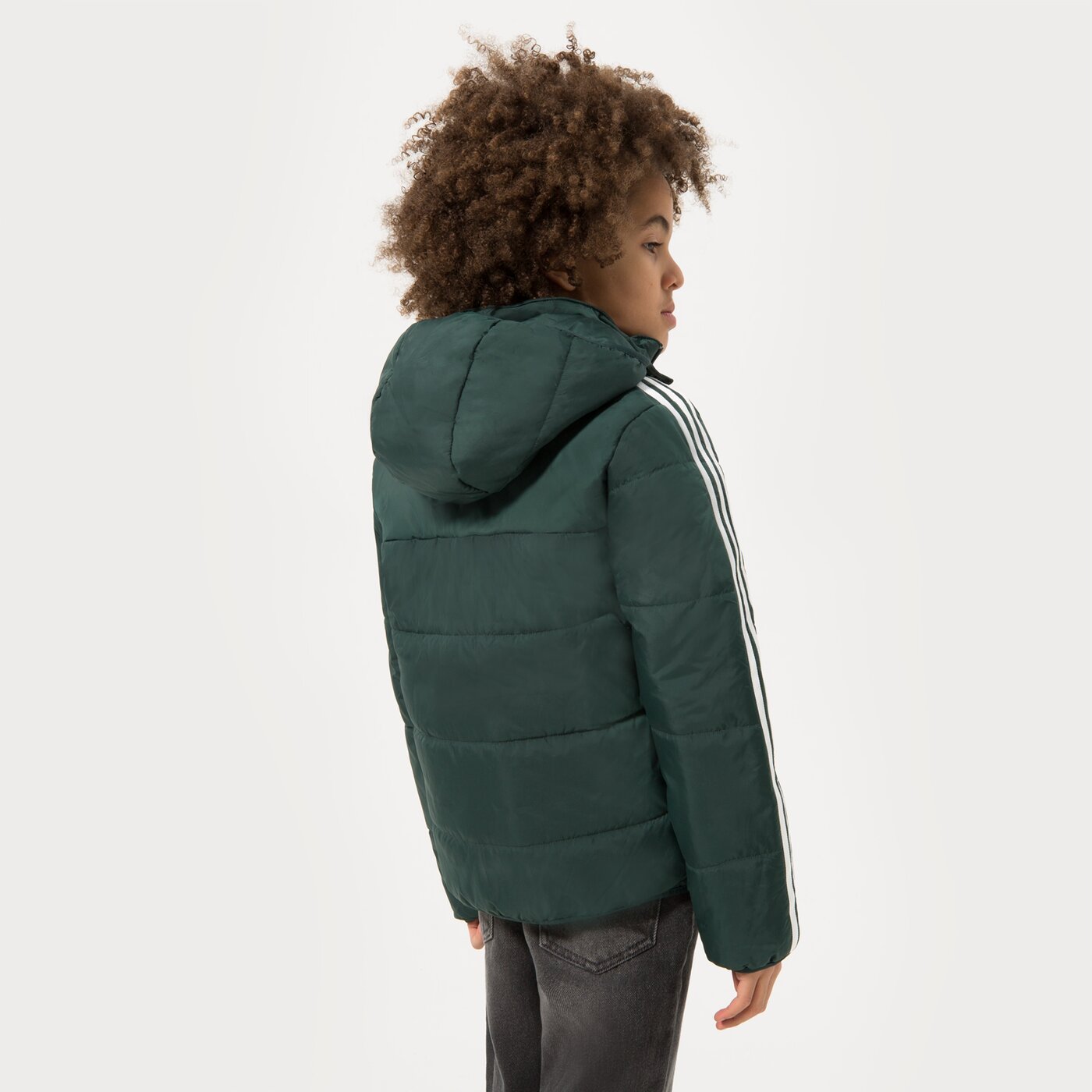 Детска преходно яке ADIDAS ЯКЕ PADDED JACKET BOY hk0386 цвят зелен