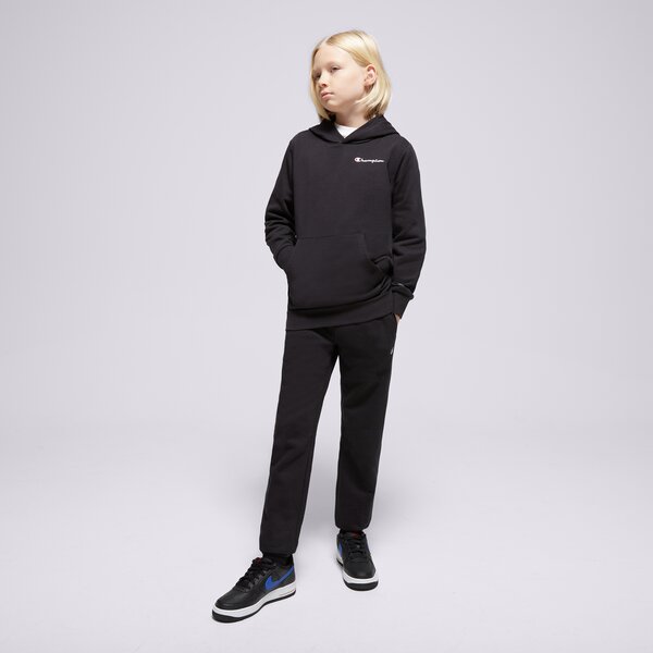 Детски суичър CHAMPION СУИТЧЪР С КАЧУЛКА HOODED SWEATSHIRT B 306756kk001 цвят черен