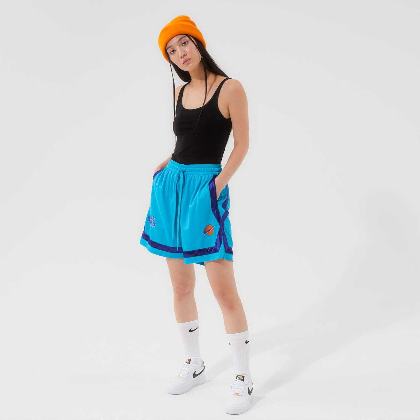 Дамски къси панталони NIKE ШОРТИ W NK FLY CROSSOVER SJ NBA dj3902-434 цвят син