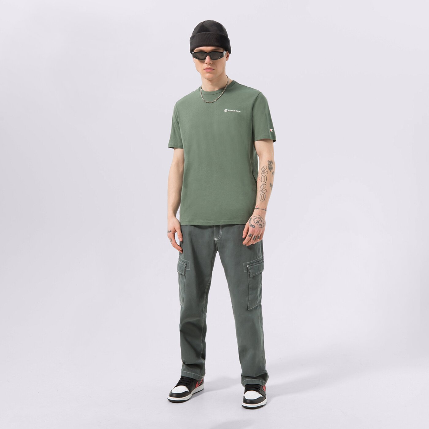 Мъжка тениска CHAMPION ТЕНИСКА CREWNECK ТЕНИСКА 218281gs506 цвят сив