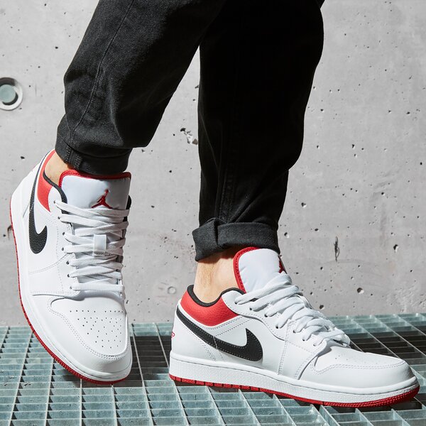 Мъжки маратонки AIR JORDAN 1 LOW  553558-118 цвят бял