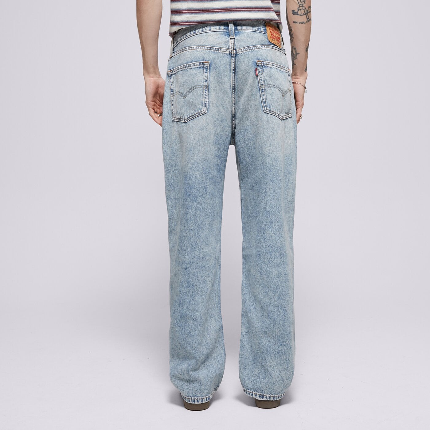 Мъжки панталони LEVI'S ПАНТАЛОНИ 565 LOOSE STRAIGHT MED INDIGO - WORN IN a7221-0028 цвят син
