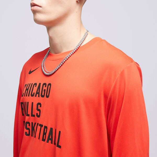 Мъжка тениска NIKE ТЕНИСКА CHI M NK DF ES PRT LS TEE NBA fd9944-657 цвят червен