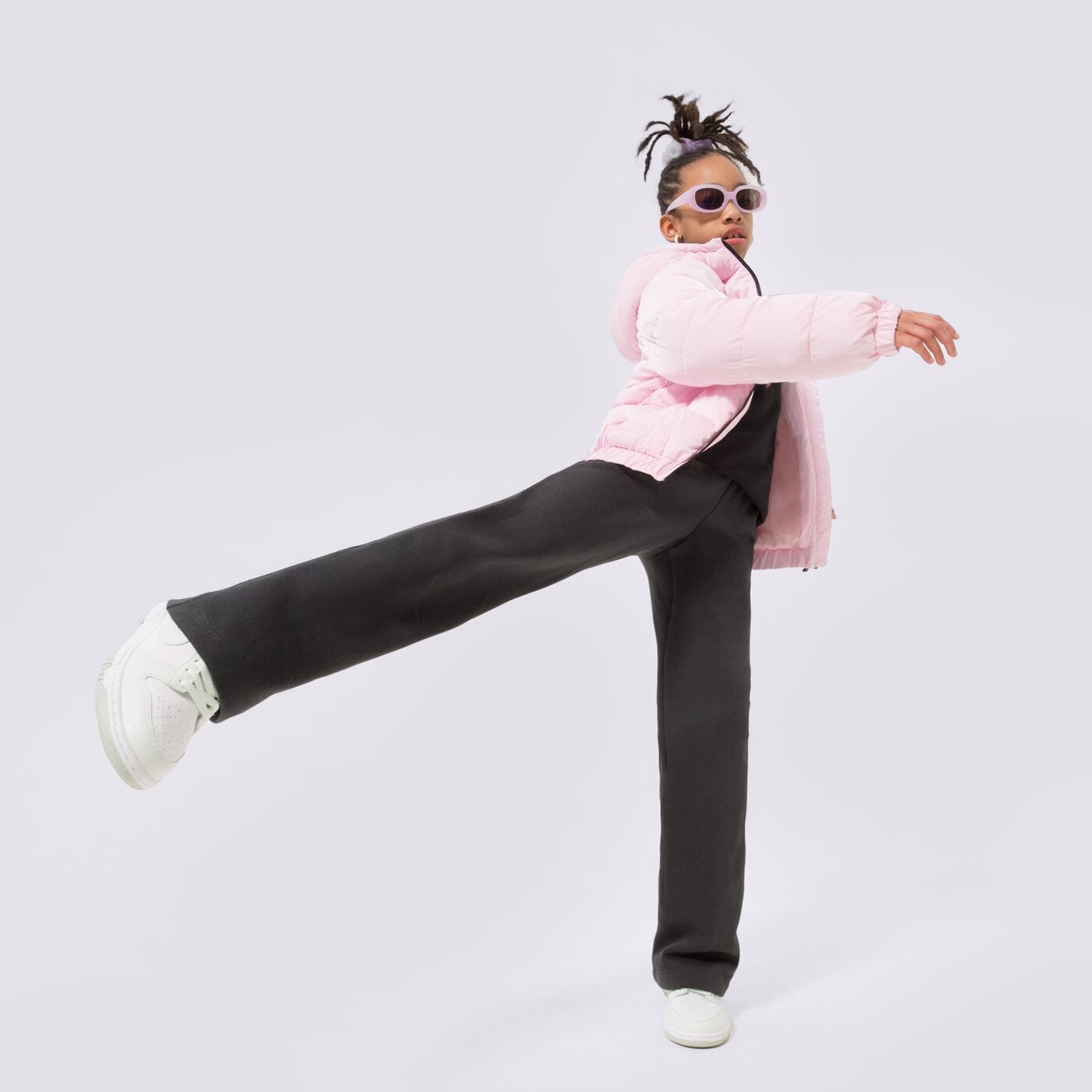 Детска преходно яке JORDAN ЯКЕ ЗИМНО SHINY CHEVRON QUILTING JKT GIRL 45b741-a9y цвят розов