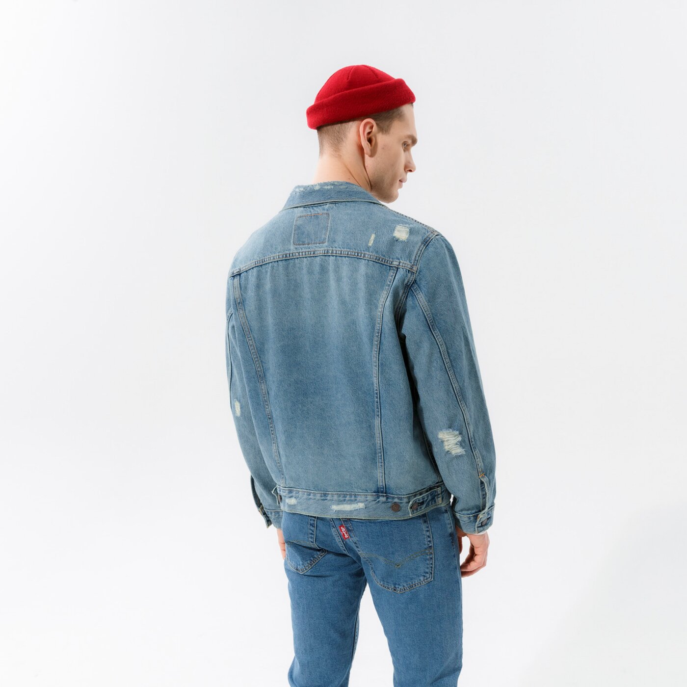 Мъжко преходно яке LEVI'S ЯКЕ VINTAGE FIT TRUCKER JKT 85248-0013 цвят син