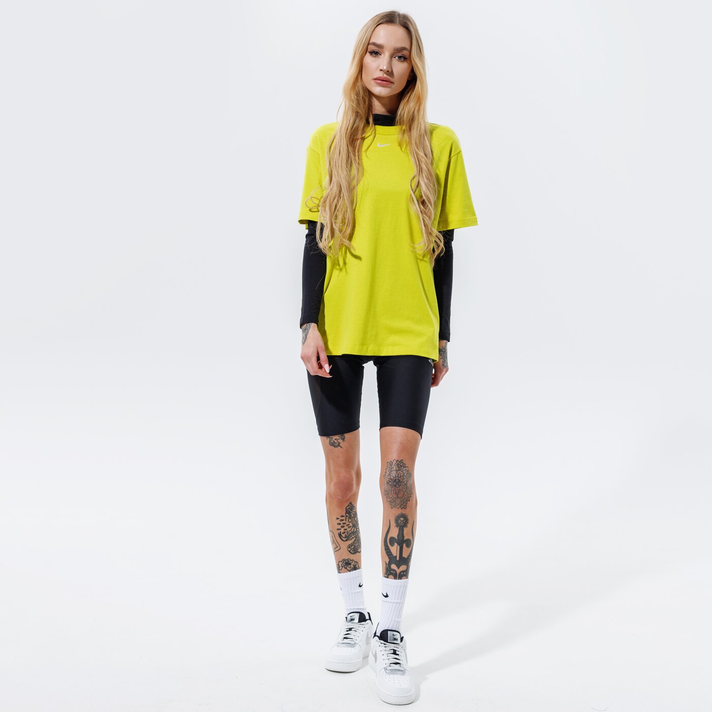 Дамска тениска NIKE ТЕНИСКА W NSW ESSNTL ТОП SS BF dh4255-344 цвят жълт