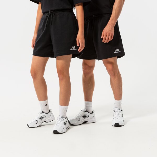 Мъжки къси панталони NEW BALANCE ШОРТИ NB ESSENTIALS UNI-SSENTIALS FLEECE SHORT us21500bk цвят черен