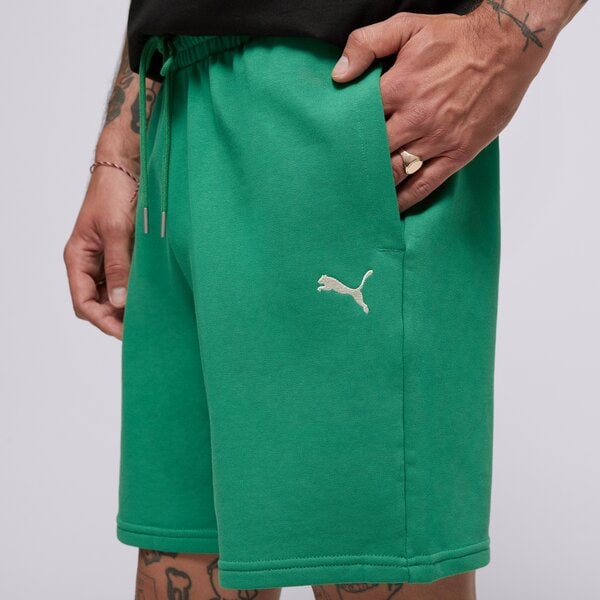 Мъжки къси панталони PUMA ШОРТИ WARDROBE ESS RELAXED SHORTS 7" TR 629654 86 цвят зелен
