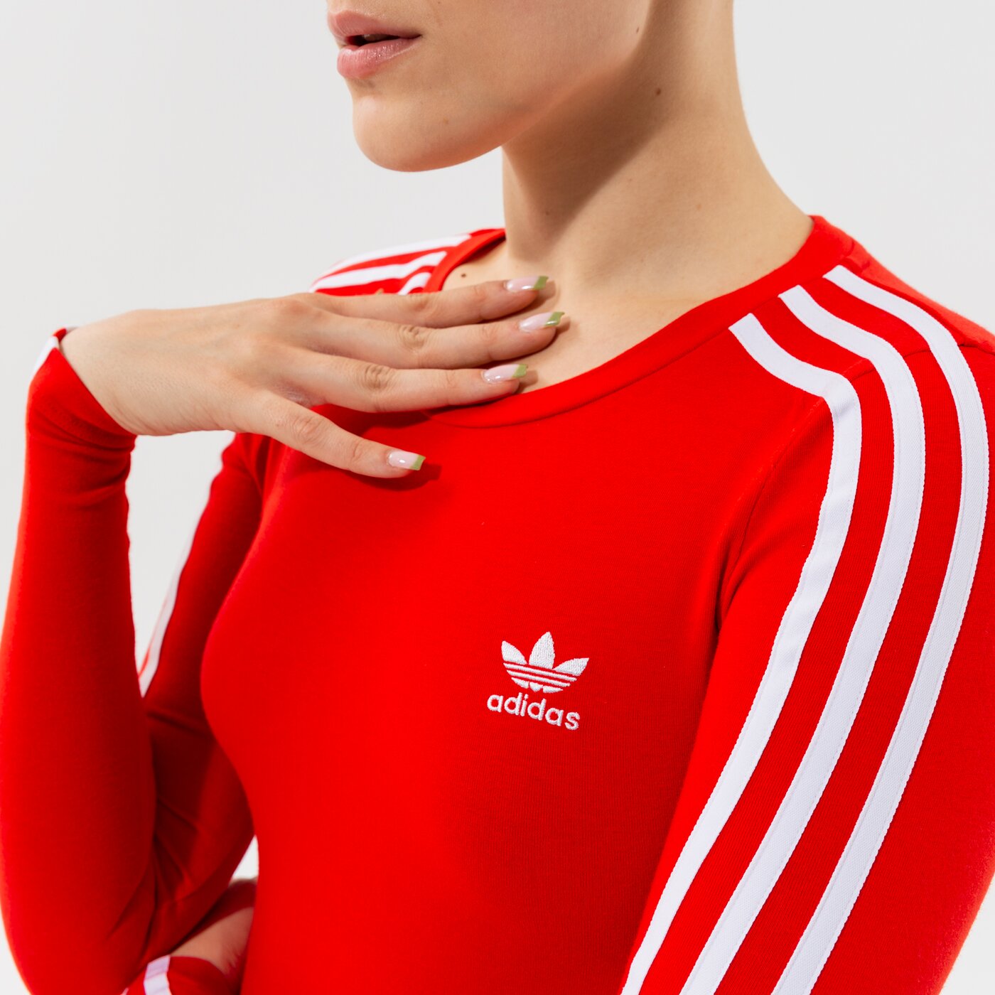 Дамска тениска ADIDAS ТЕНИСКА BODY SUIT h35623 цвят червен