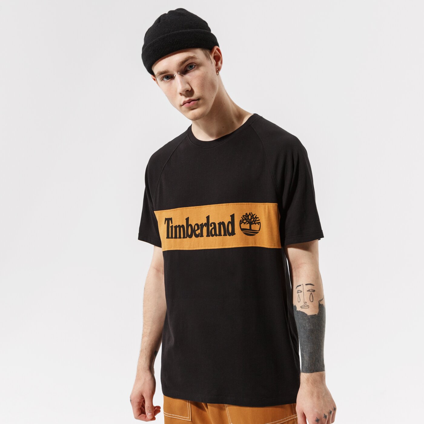 Мъжка тениска TIMBERLAND ТЕНИСКА YC SS CUT & SEW TEE tb0a22k40011 цвят черен