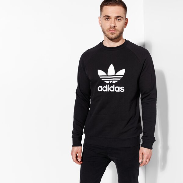 Мъжки суичър ADIDAS СУИТЧЪР TREFOIL CREW ADICOLOR cw1235 цвят черен