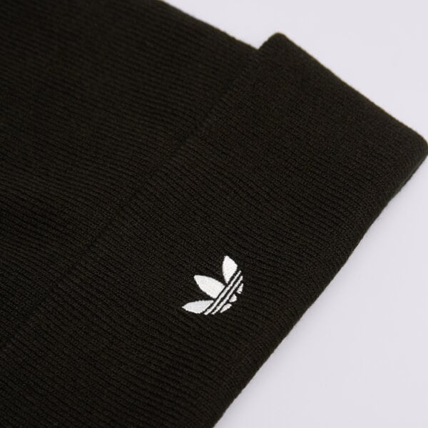 Дамска зимна шапка ADIDAS ШАПКА ADICOLOR CUFF B jw7998 цвят черен