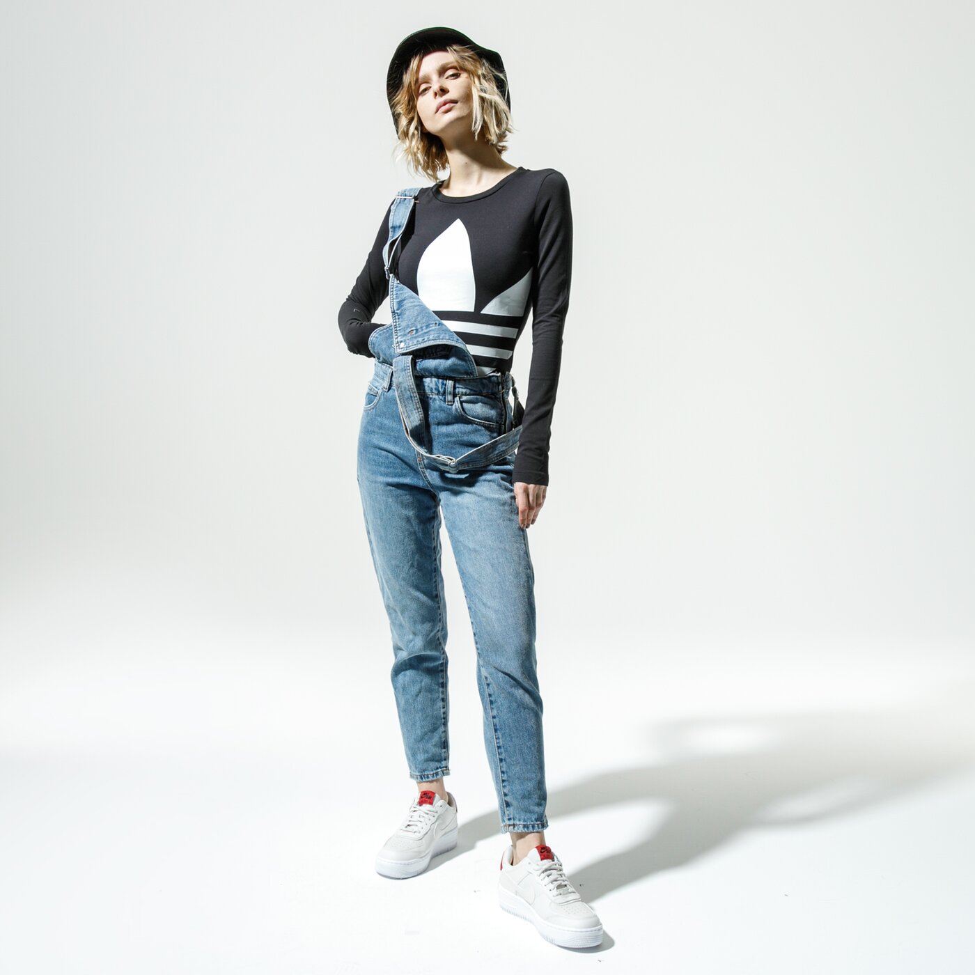 Дамска тениска ADIDAS ТЕНИСКА LRG LOGO BODY fm2651 цвят черен