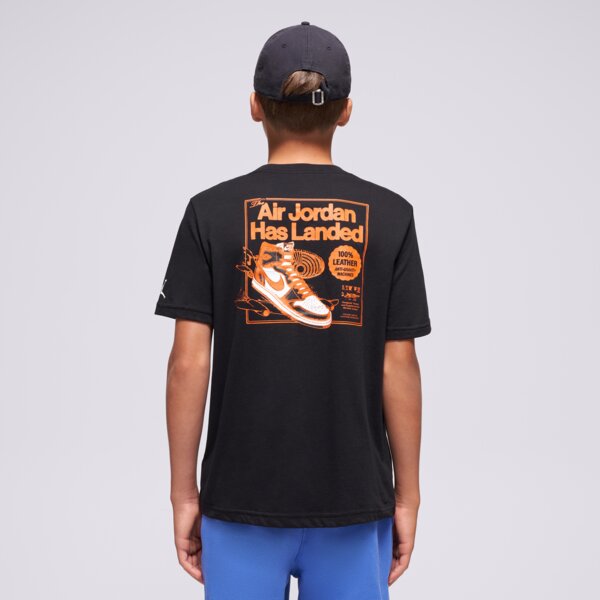 Детска тениска JORDAN ТЕНИСКА JDN LANDED TEE BLK B 95f279-023 цвят черен