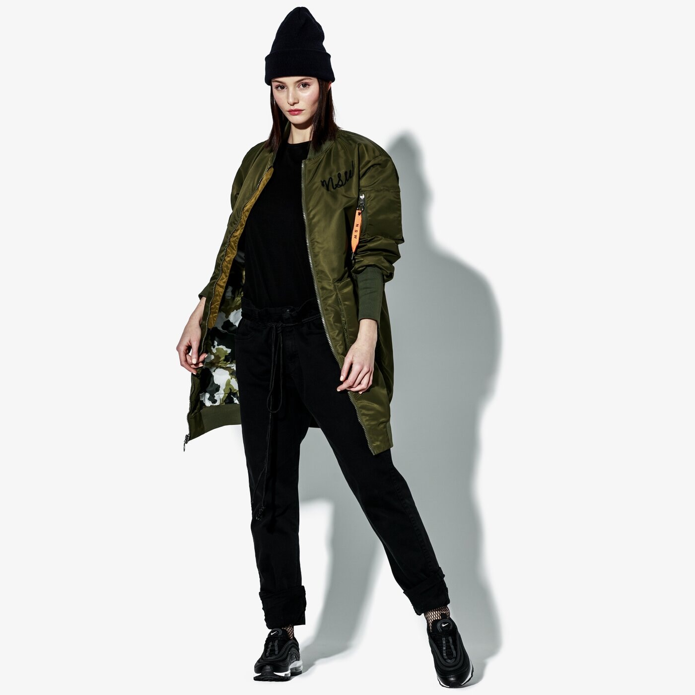 Дамско зимно яке NIKE ЯКЕ W NSW NSW PARKA INSULATED MA1 932049-395 цвят каки