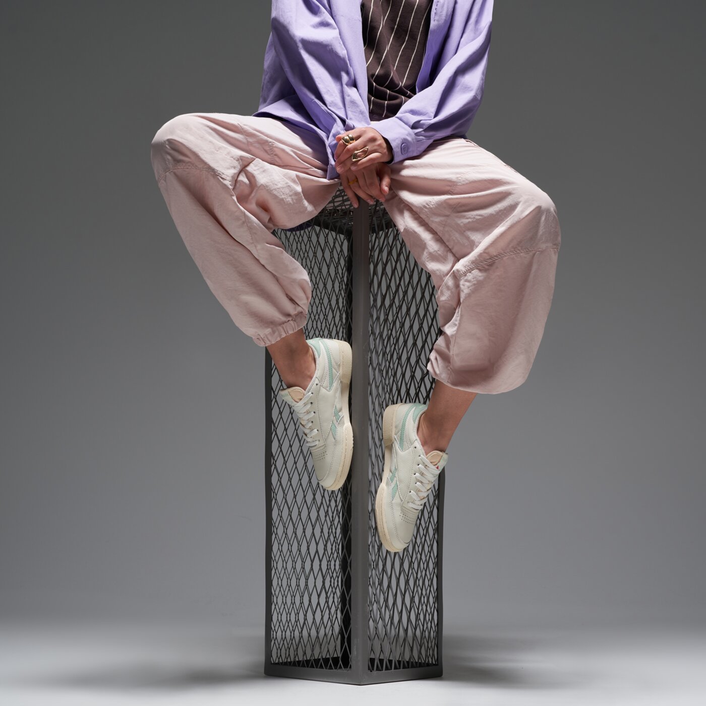 Дамски маратонки REEBOK CLUB C REVENGE VINTAGE 100233957 цвят бежов