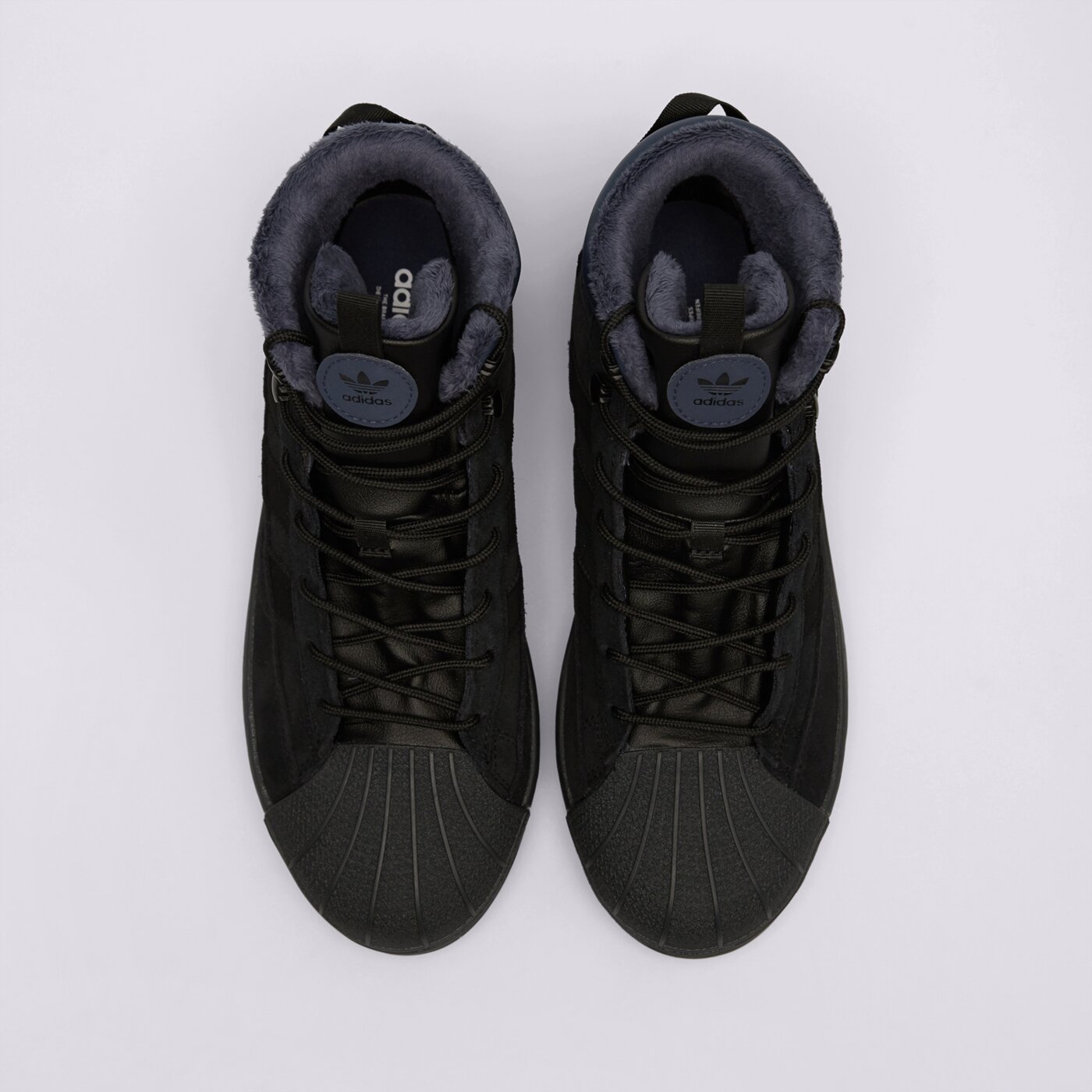 Детски зимни обувки ADIDAS SUPERSTAR WINTER TREK J jq0346 цвят черен