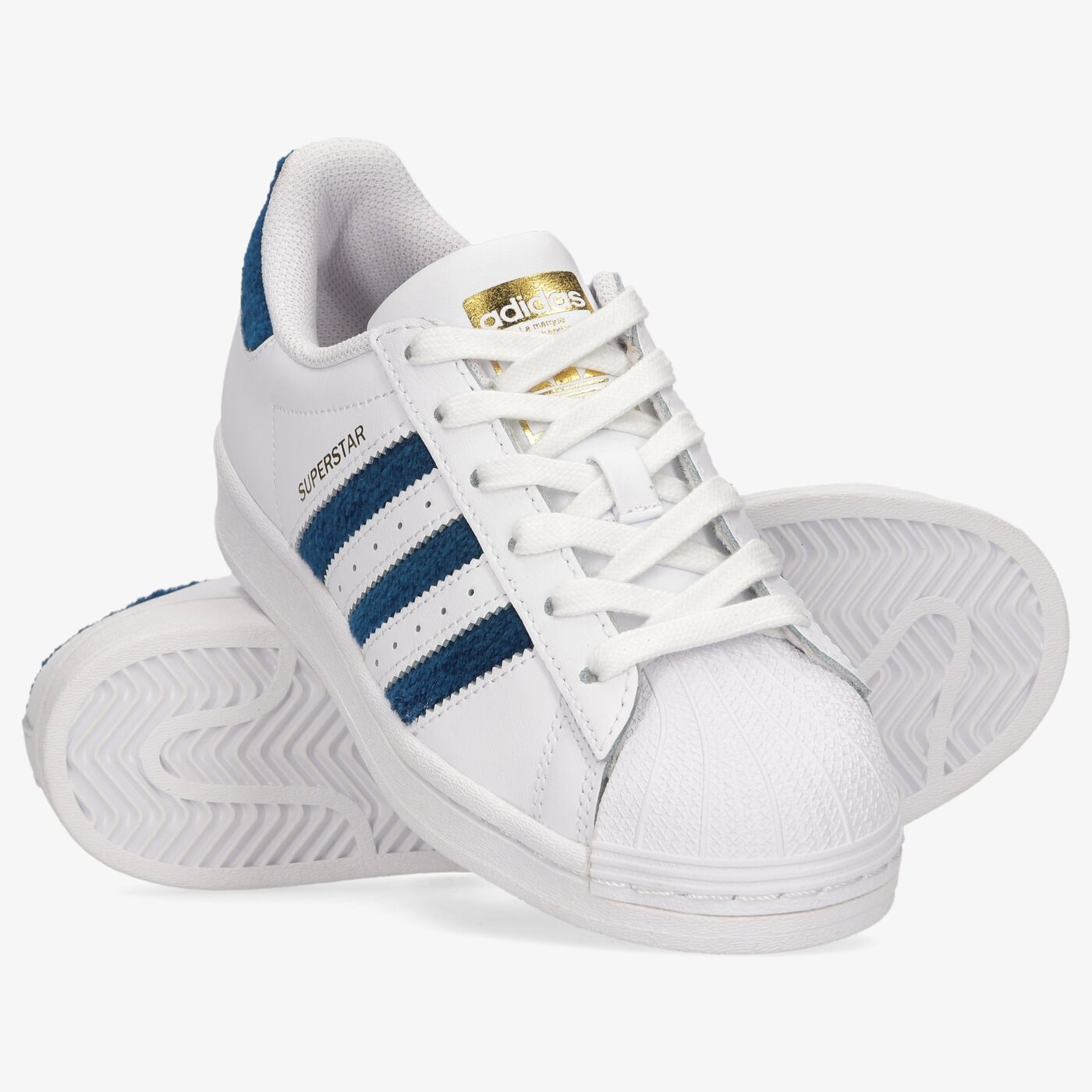 Детски маратонки ADIDAS SUPERSTARJ h03975 цвят бял
