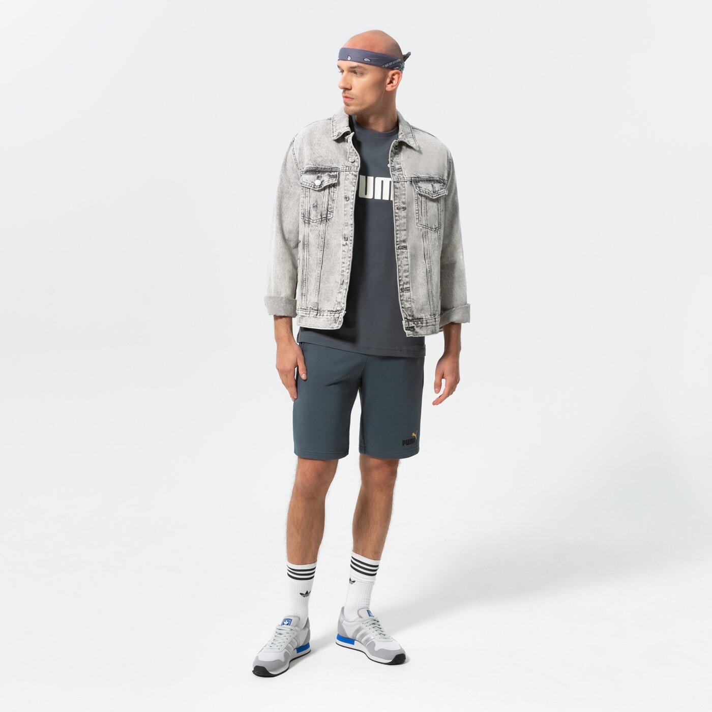 Мъжка тениска PUMA ТЕНИСКА ESS LOGO TEE (S) 586667 39 цвят тъмносин