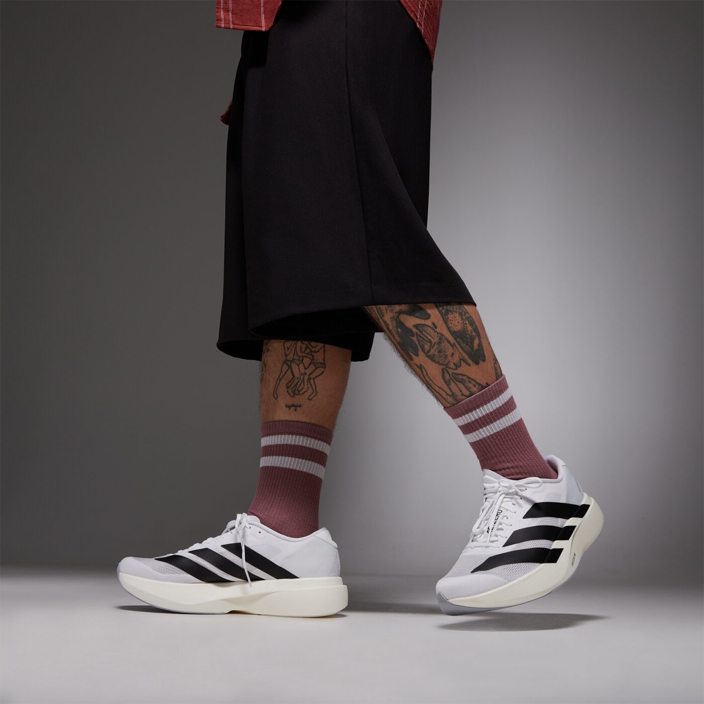 Мъжки маратонки ADIDAS ADIZERO EVO SL  jh6206 цвят бял