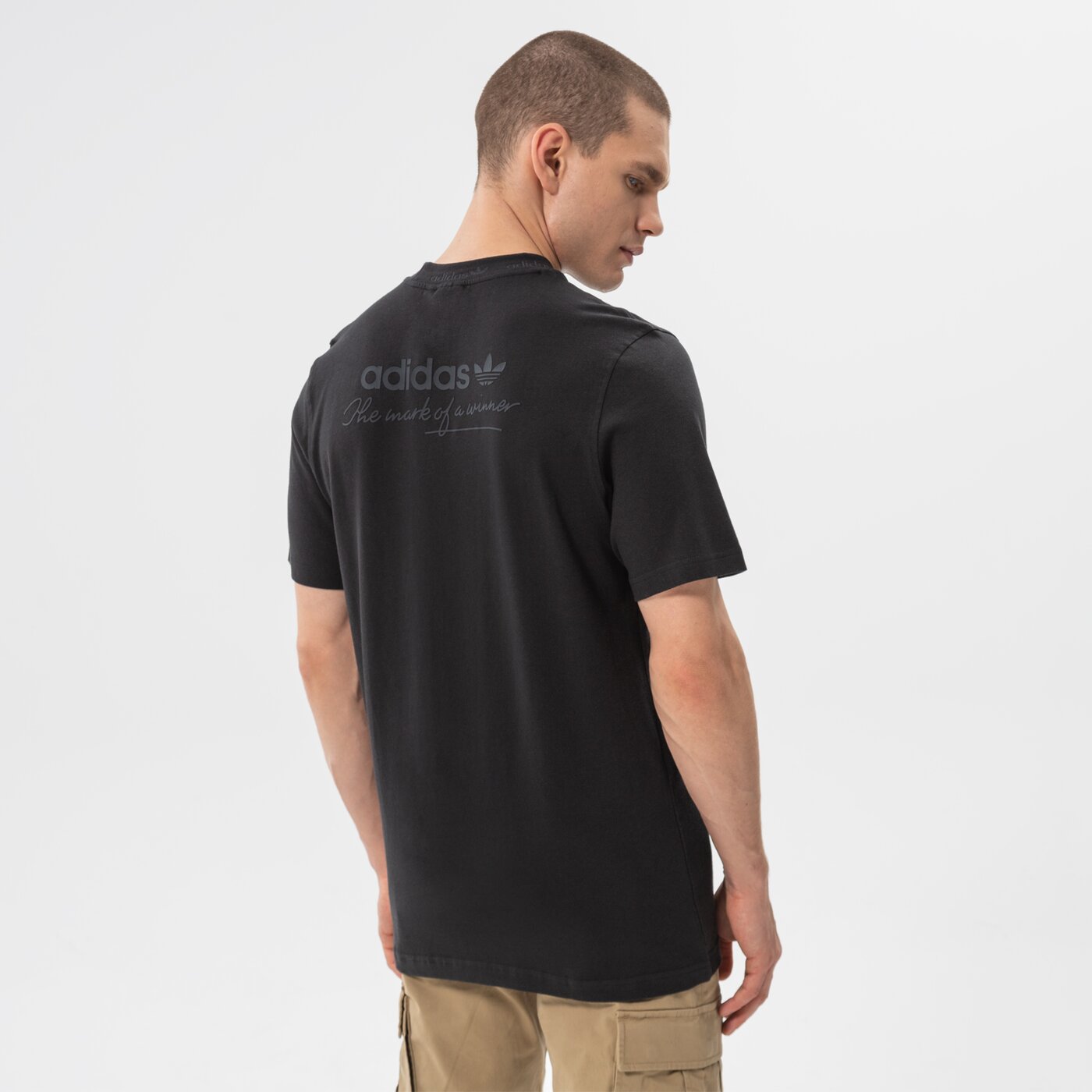 Мъжка тениска ADIDAS ТЕНИСКА TREFOIL LINEAR RIB TEE hm2660 цвят черен