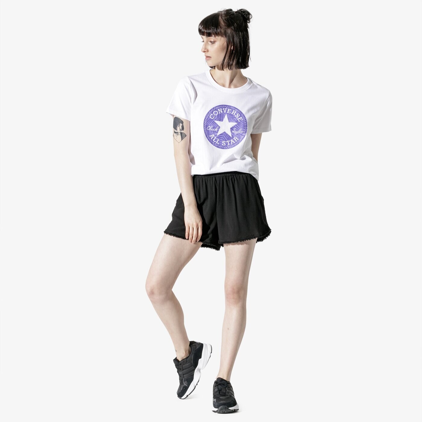 Дамски къси панталони CONFRONT ШОРТИ POPPY cf19szd04001 цвят черен