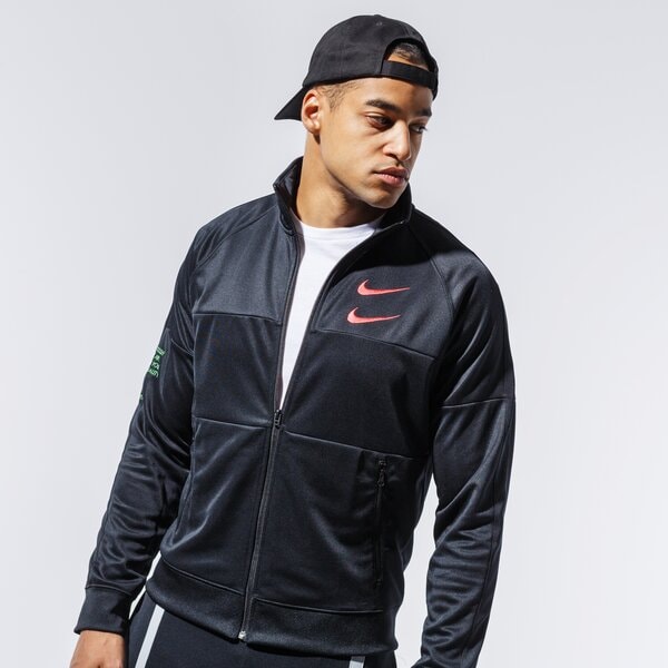 Мъжки суичър NIKE СУИТЧЪР СЪС ЗАКОПЧАВАНЕ M NSW SWOOSH JKT PK cu3893-011 цвят черен