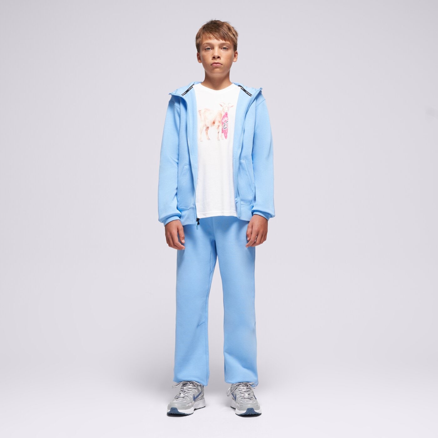 Детски суичър JORDAN СУИТЧЪР СЪС ЗАКОПЧАВАНЕ С КАЧУЛКА JDB MJ SPORT STMT H 95d273-b9f цвят син