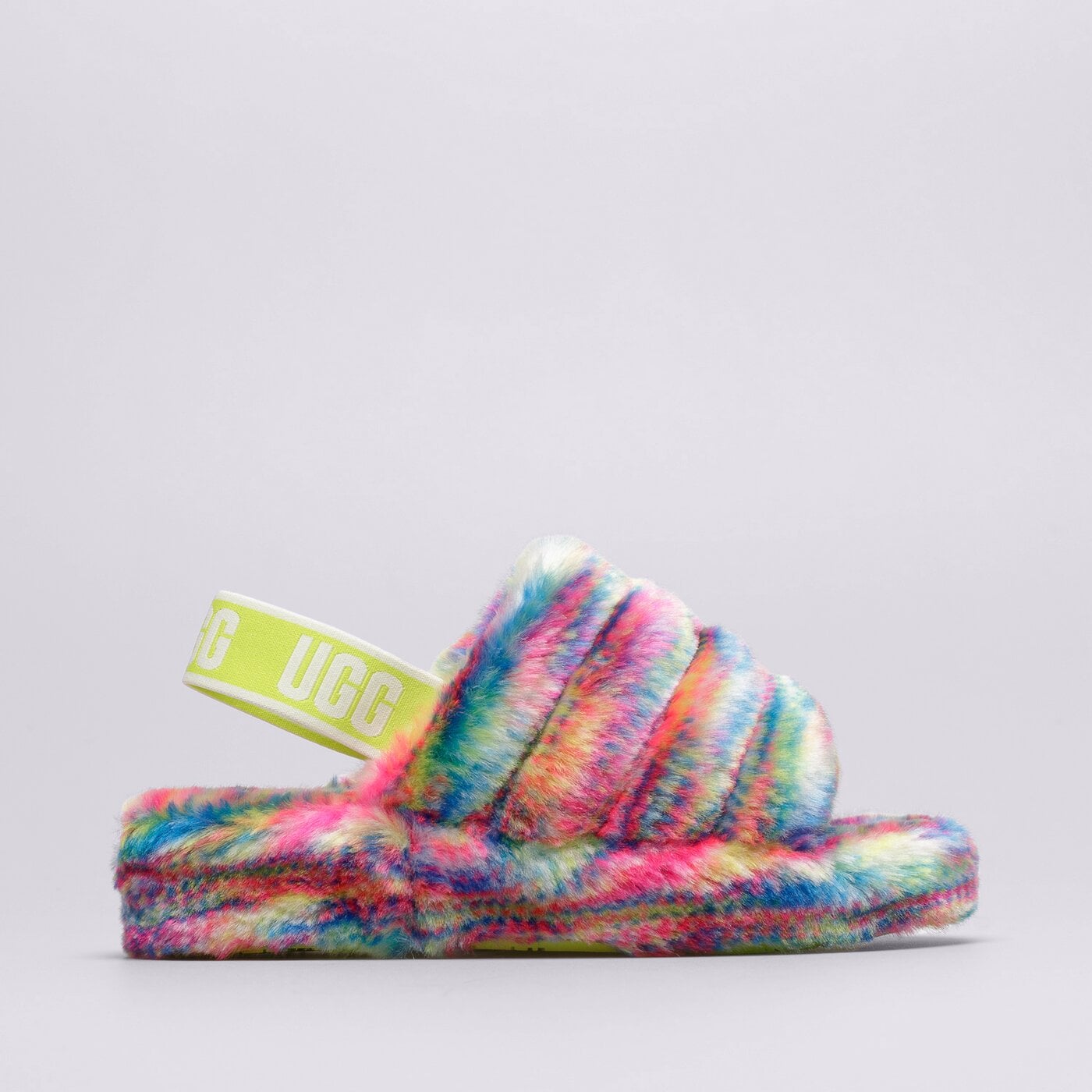 Дамски чехли и сандали UGG FLUFF YEAH PIXEL 1125007-white цвят бял