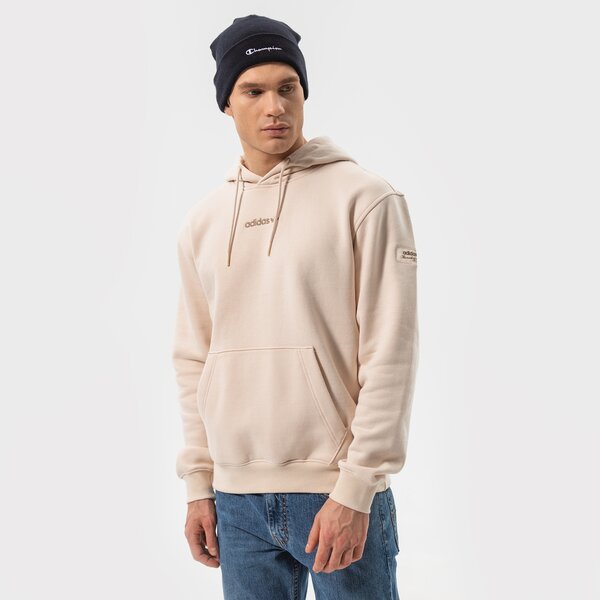 Мъжки суичър ADIDAS СУИТЧЪР С КАЧУЛКА TREFOIL LINEAR LABEL HOODIE hm2654 цвят бежов