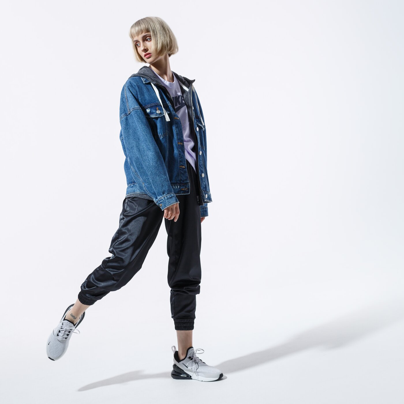 Дамска тениска NIKE ТЕНИСКА SS W NSW HRTG ТОП SS MESH bv4831-539 цвят виолетов