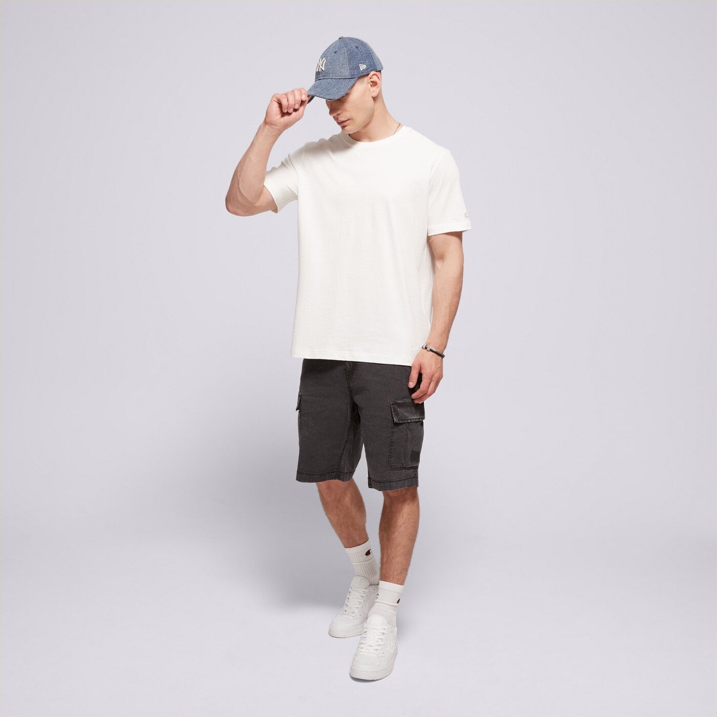Мъжки къси панталони CHAMPION ШОРТИ WOVEN CARGO SHORT 220751 kk001 цвят черен