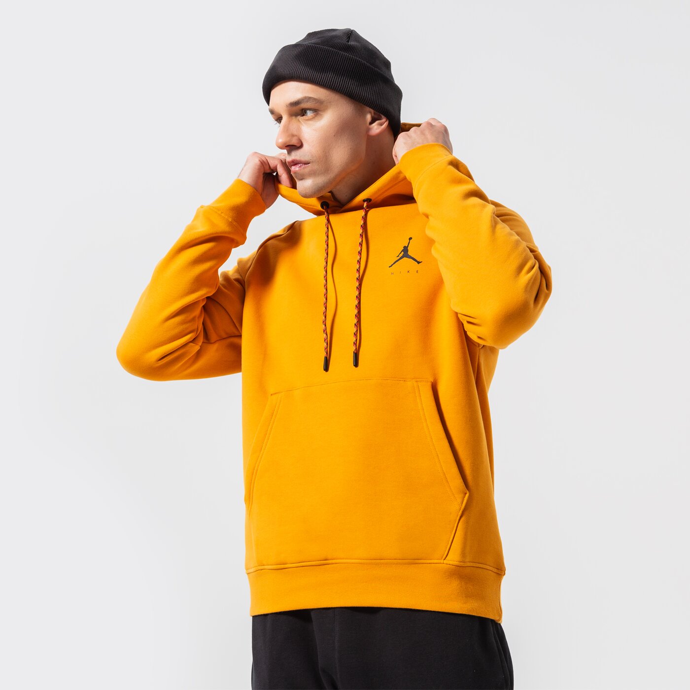 Мъжки суичър JORDAN СУИТЧЪР С КАЧУЛКА M J JMPMN FLC PO dj0210-738 цвят оранжев