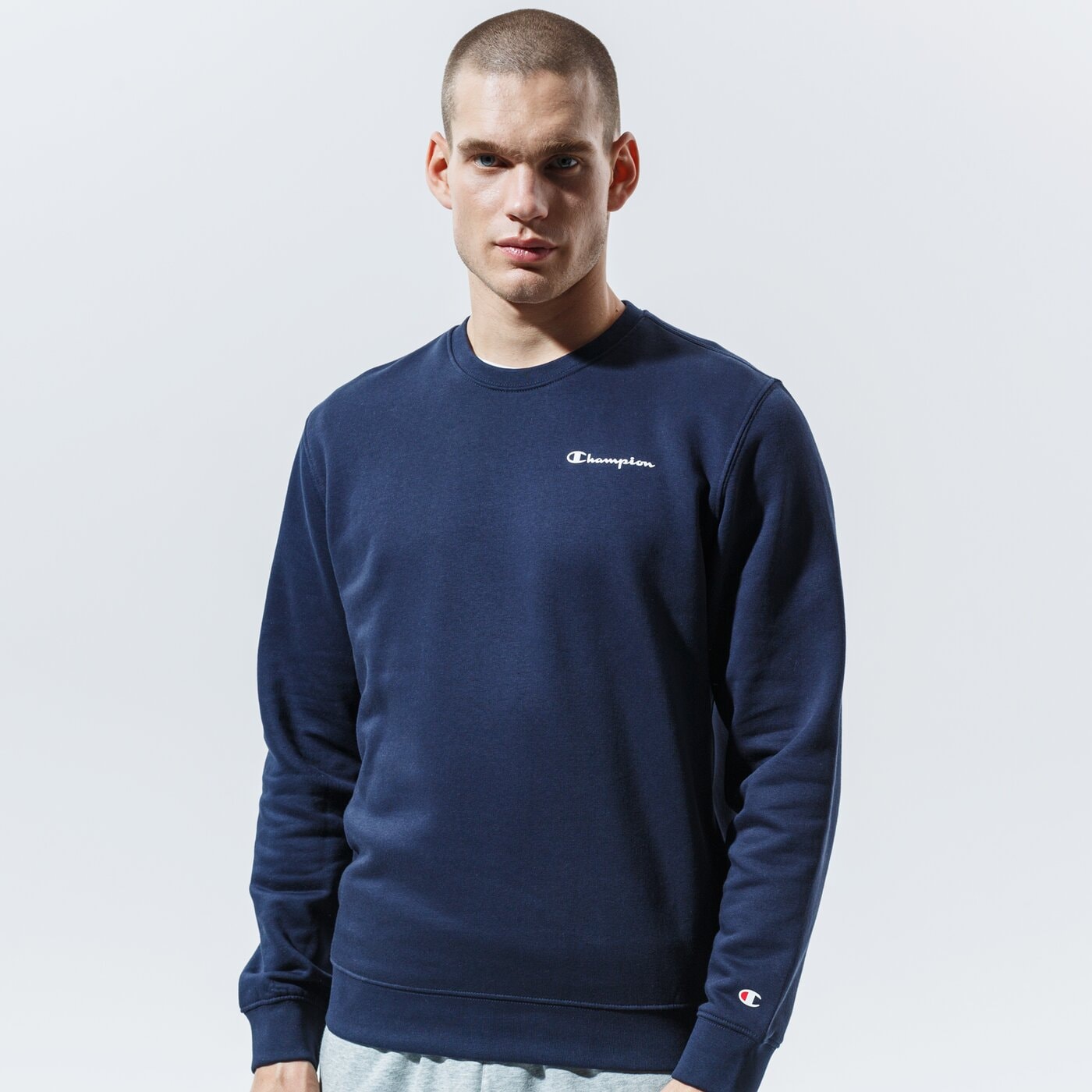 Мъжки суичър CHAMPION СУИТЧЪР CREWNECK SWEATSHIRT 214750bs501 цвят тъмносин