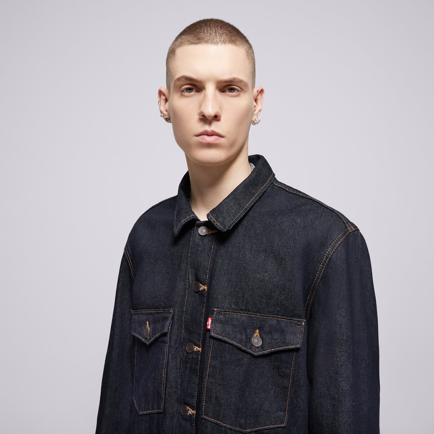 Мъжко преходно яке LEVI'S ЯКЕ EMBARCADERO STATION JKT DARK INDIGO - FLAT FINISH 0010p-0004 цвят тъмносин