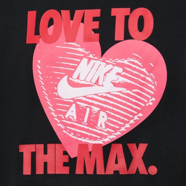 Детска тениска NIKE ТЕНИСКА G NSW TEE HEART GIRL hm6323-010 цвят черен