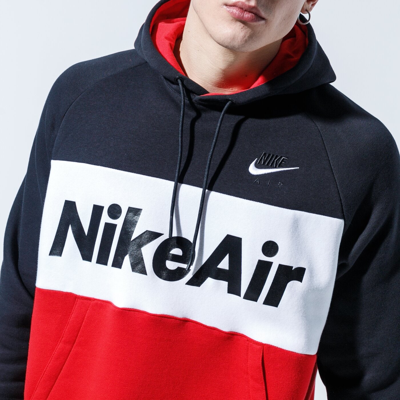 Мъжки суичър NIKE СУИТЧЪР С КАЧУЛКА AIR cj4824-011 цвят черен