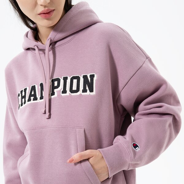 Дамски суичър CHAMPION СУИТЧЪР С КАЧУЛКА HOODED SWEATSHIRT 115370ps162 цвят виолетов