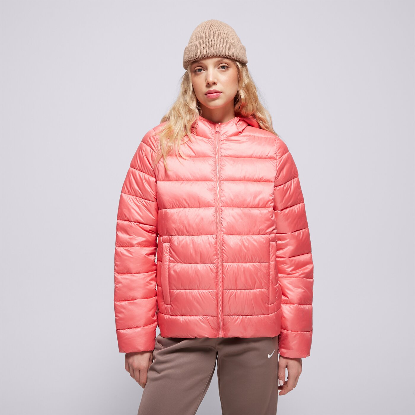 Дамско зимно яке CHAMPION ЯКЕ ЗИМНО HOODED POLYFILLED JACKET 115750ps171 цвят розов