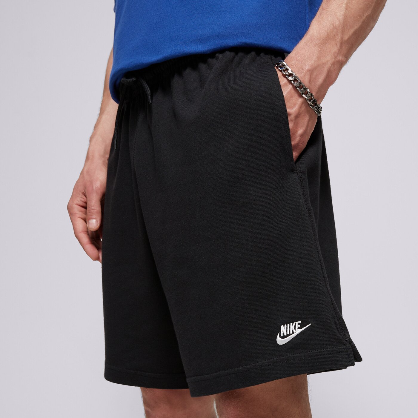 Мъжки къси панталони NIKE ШОРТИ M NK CLUB KNIT SHORT fq4359-010 цвят черен