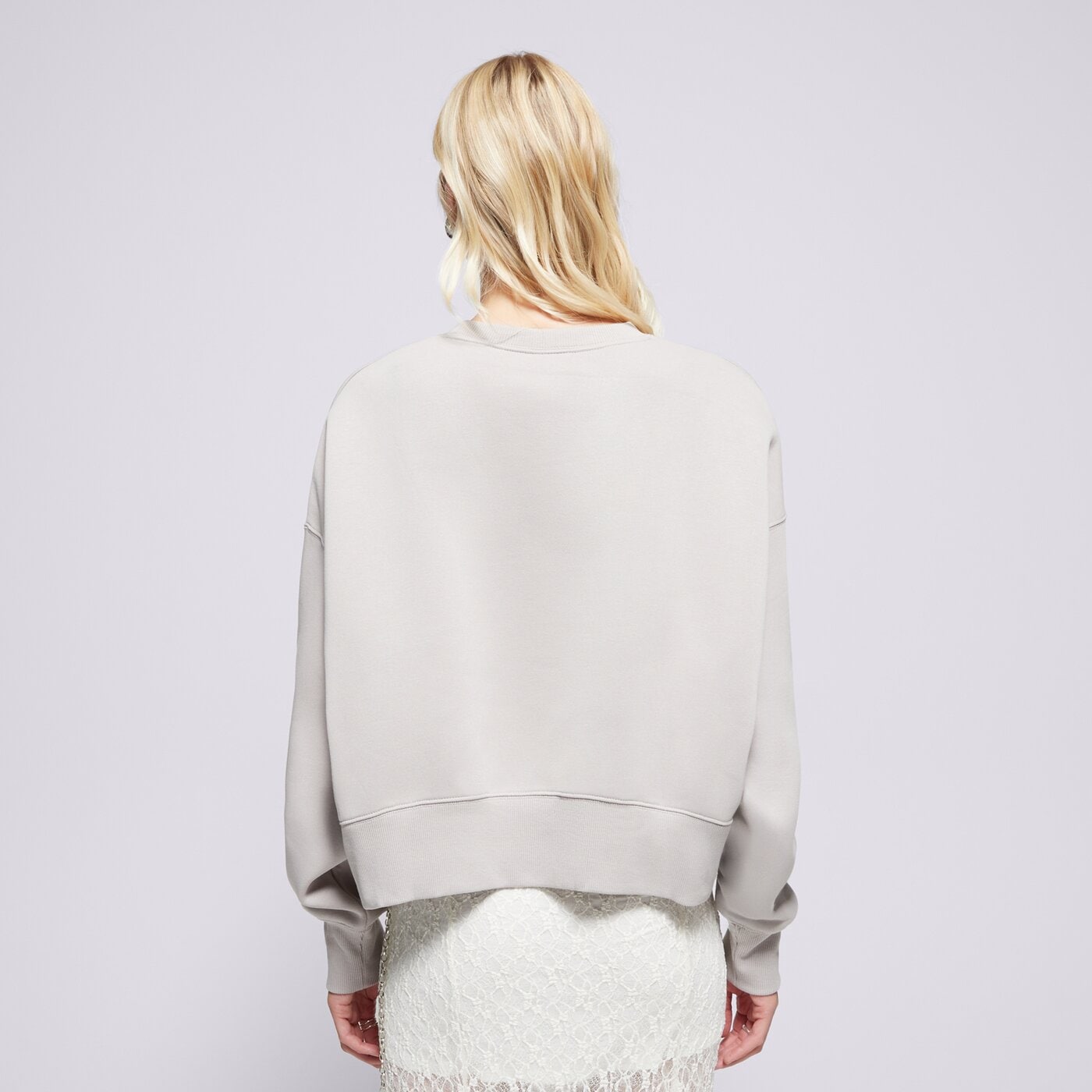 Дамски суичър NIKE СУИТЧЪР W NSW PHNX FLC OOS CREW dq5761-009 цвят сив