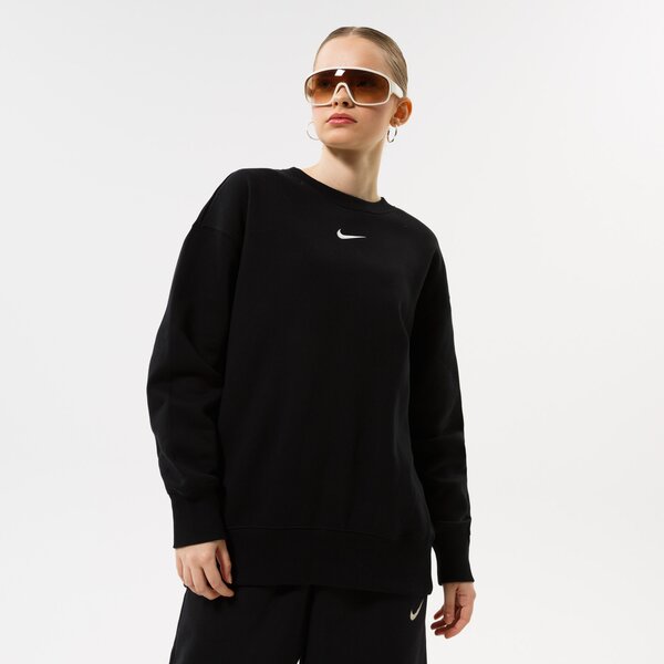 Дамски суичър NIKE СУИТЧЪР W NSW PHNX FLC OS CREW dq5733-010 цвят черен