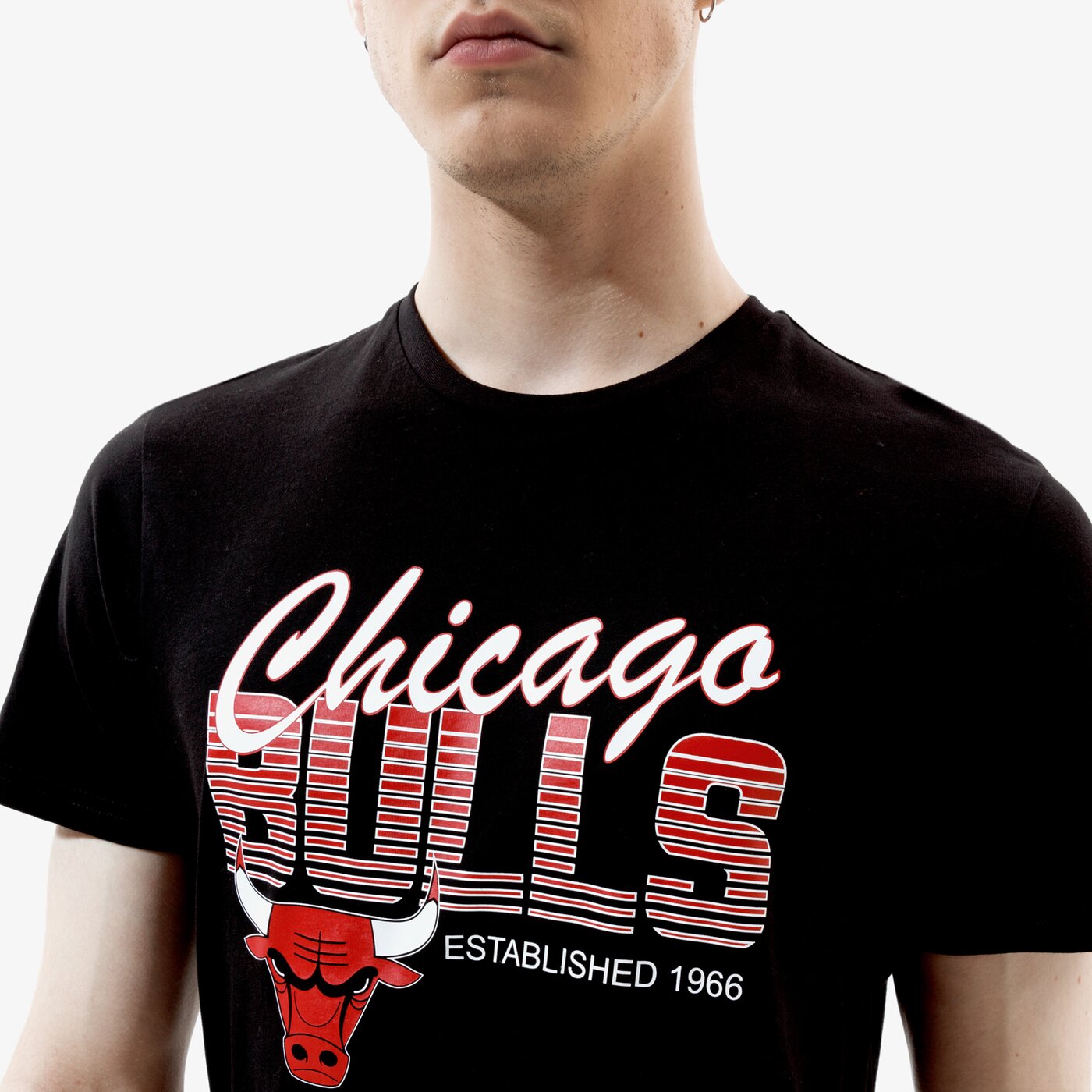 Мъжка тениска NEW ERA ТЕНИСКА NBA GRAPHIC TEE CHI BUL BLK 12593826 цвят черен