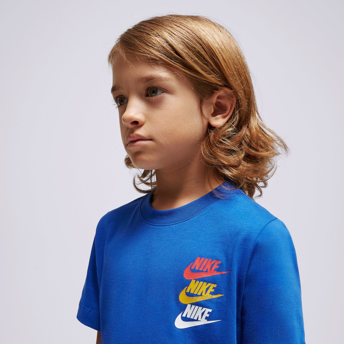 Детска тениска NIKE ТЕНИСКА B NSW SI GRAPHIC TEE fj5391-480 цвят син