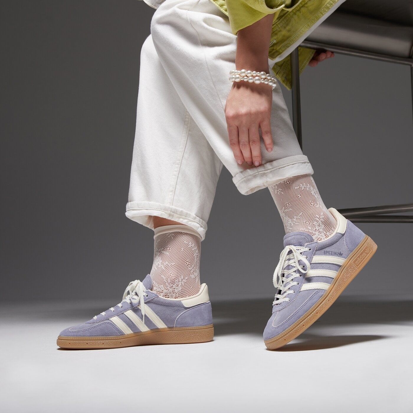 Дамски маратонки ADIDAS HANDBALL SPEZIAL W jr0849 цвят виолетов