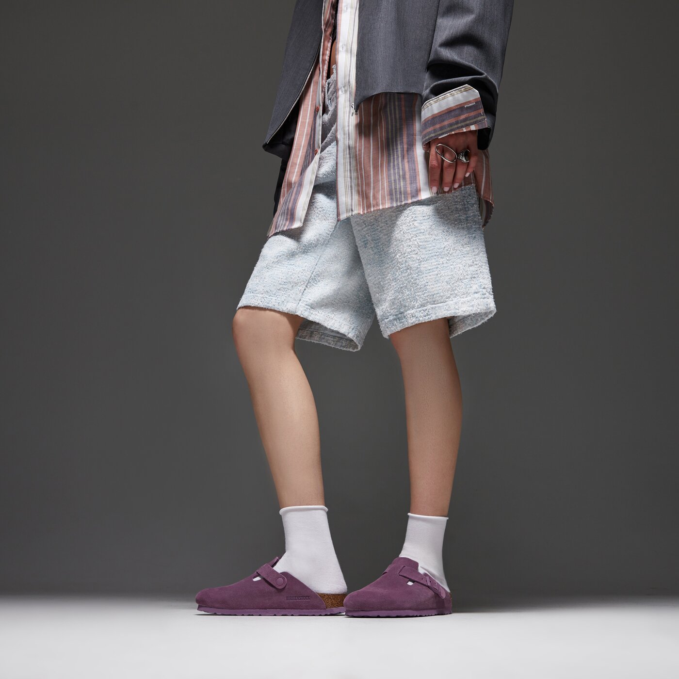 Дамски чехли и сандали BIRKENSTOCK BOSTON  1030681 цвят виолетов