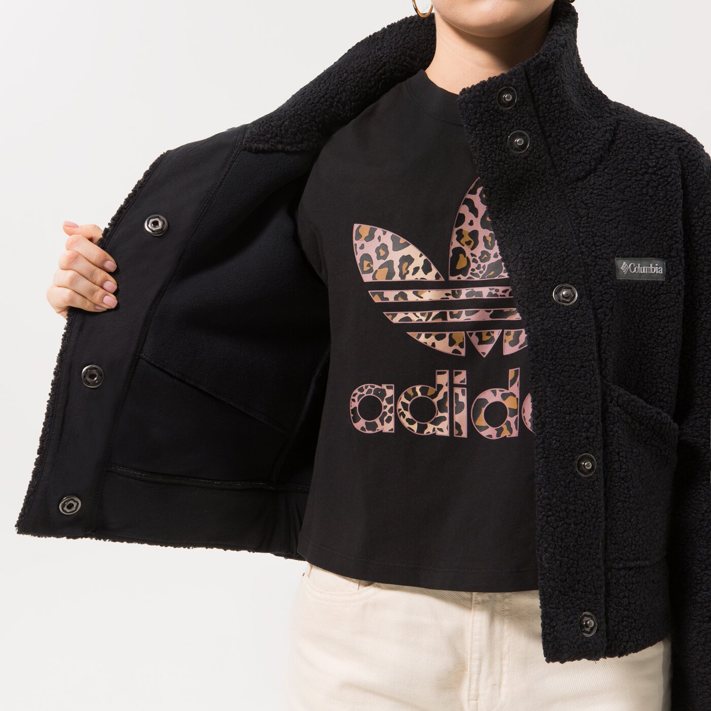 Дамски суичър COLUMBIA ПОЛАР PANORAMA™ SNAP 2012654010 цвят черен