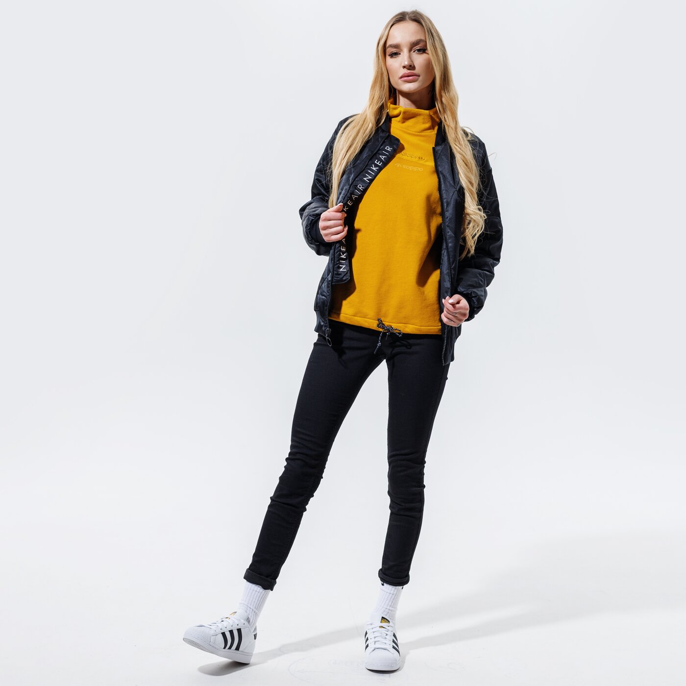 Дамски суичър ADIDAS СУИТЧЪР SWEATSHIRT gd3884 цвят горчица