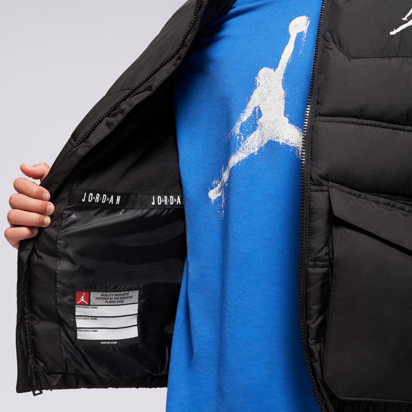 JORDAN ЕЛЕК JDB PUFFER FILLED VEST BOY 95d532-023 цвят черен