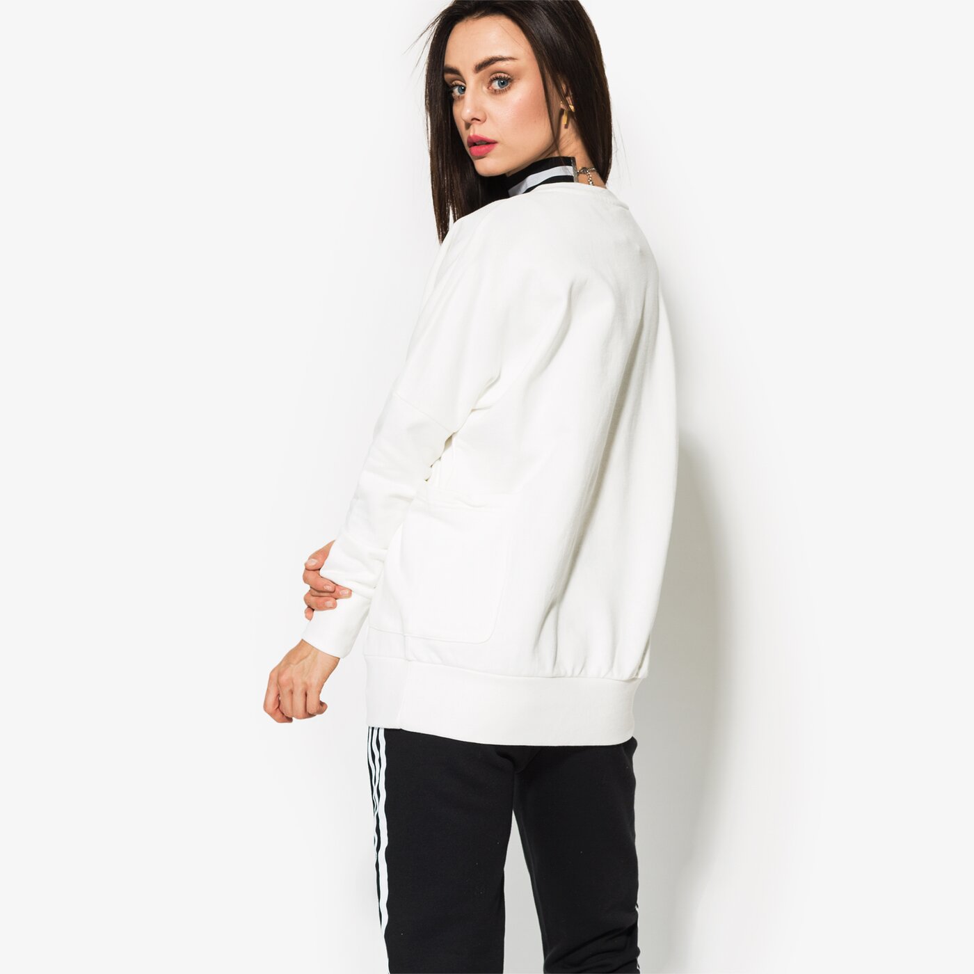 Дамски суичър CONFRONT СУИТЧЪР BRIER cf18bld09001 цвят бял